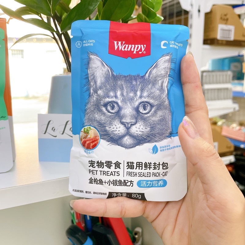 Pate WANPY cho mèo gói 80g