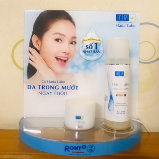 Combo mẫu thử hada labo dung dịch dưỡng ẩm 170ml + kem dưỡng ẩm 50g