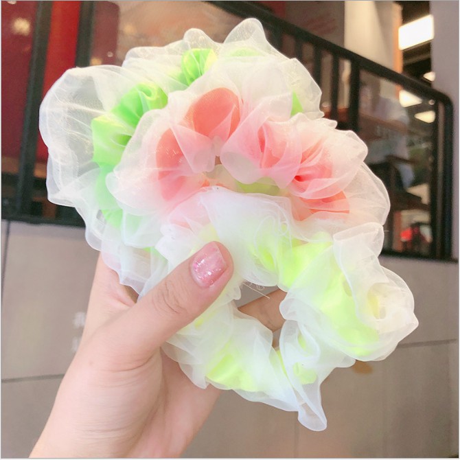 [Mã 151FASHIONSALE1 giảm 10K đơn 50K]Scrunchies Dây Cột Tóc Hai Lớp