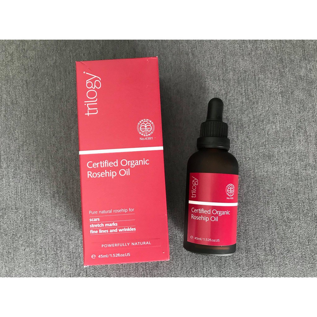 (Bill)(45ml) Trilogy Certified Organic Rosehip Oil Tinh Dầu Nụ Tầm Xuân | BigBuy360 - bigbuy360.vn