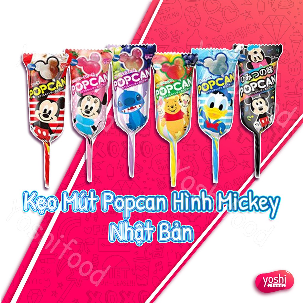 Kẹo Mút Popcan Disney - Nhật