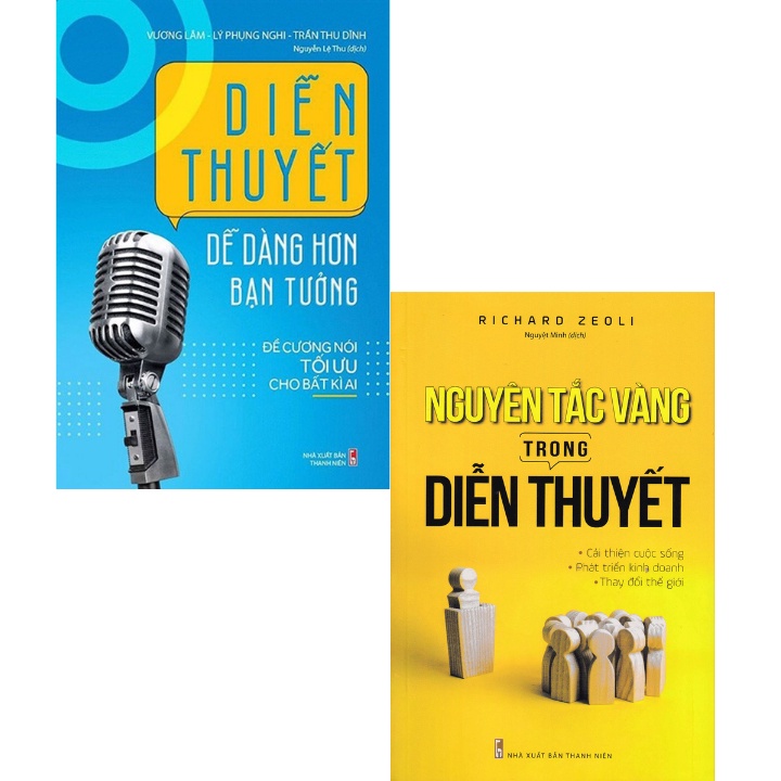 Sách - Combo Diễn Thuyết Dễ Dàng Hơn Bạn Tưởng + Nguyên Tắc Vàng Trong Diễn Thuyết (Bộ 2 Cuốn)