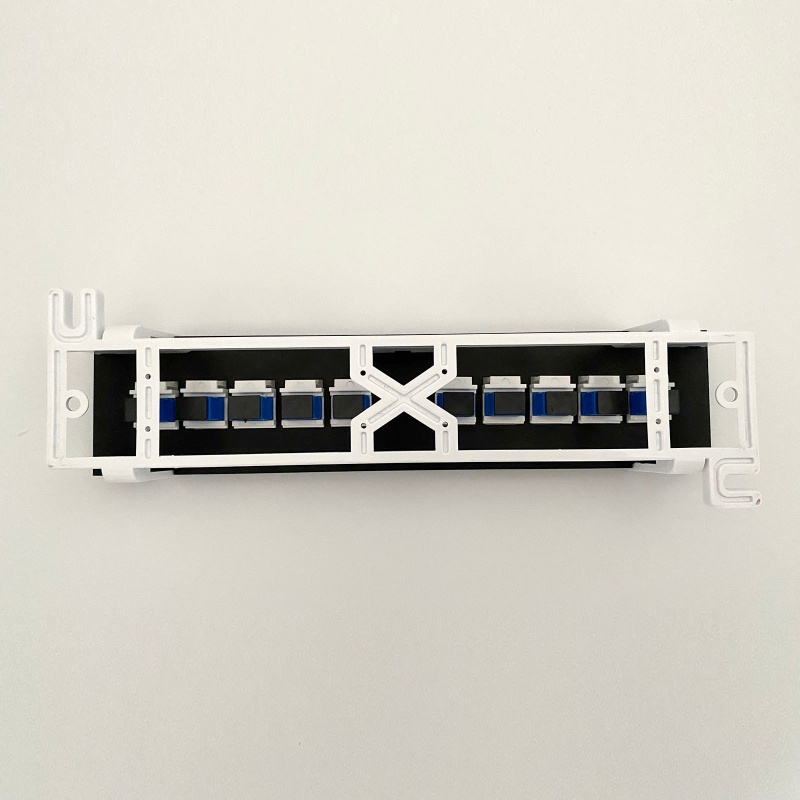 Bảng Điều Khiển SC Quang Học 10 Cổng RJ45 10G Bằng Nhựa Cho T568A and T568B