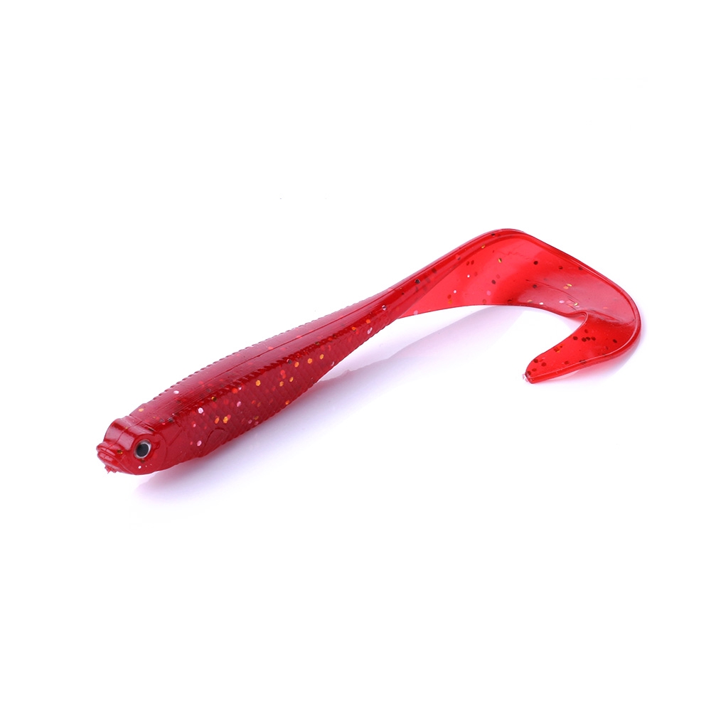 Bộ 10 mồi giả thu hút cá hình con giun với câu cá kích thước 11.5cm / 9g