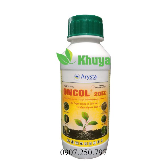 Chế phẩm Oncol 20EC 450ml Trừ tuyến trùng và sâu hại