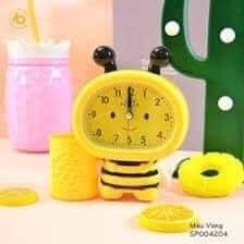 Đồng hồ con ong kèm ống cắm bút xinh xinh cho bé