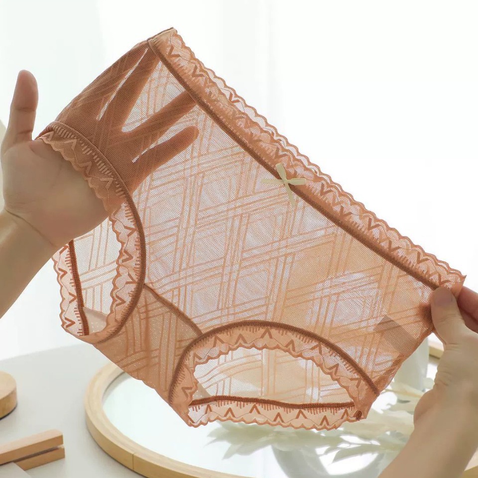 Quần lót nữ voan tuyết sọc chéo tiểu thư - Quần chip nữ cao cấp HAVANA FLQ122 | BigBuy360 - bigbuy360.vn