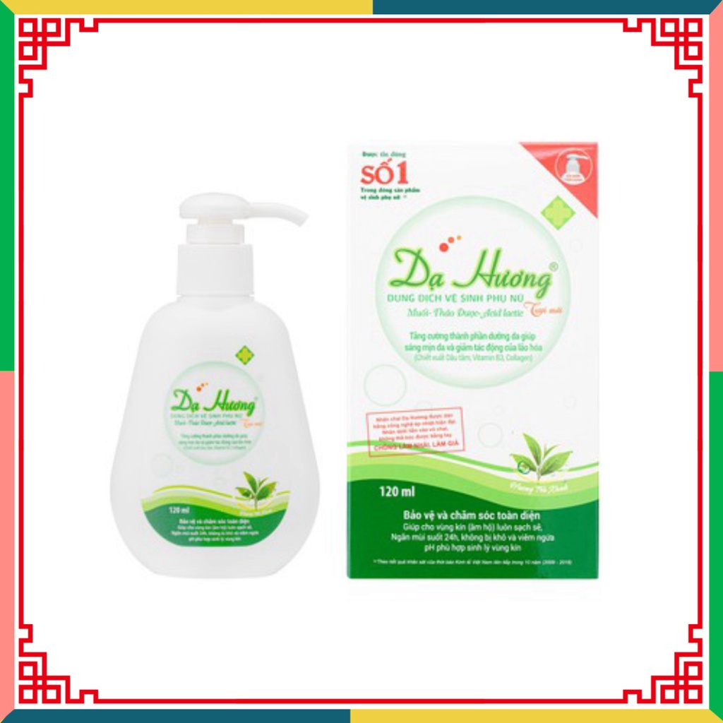 Dung dịch lau chùi Dạ Hương Trà xanh 120ml ( Đại lý Ngọc Toản)