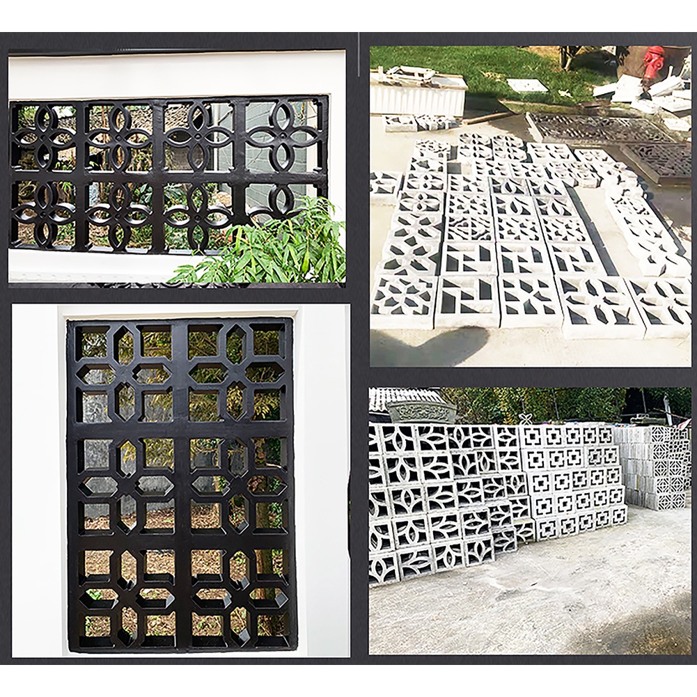 Khuôn Làm Gạch Xi Măng Hình Vuông 3D Chống Trượt 30*30*7cm