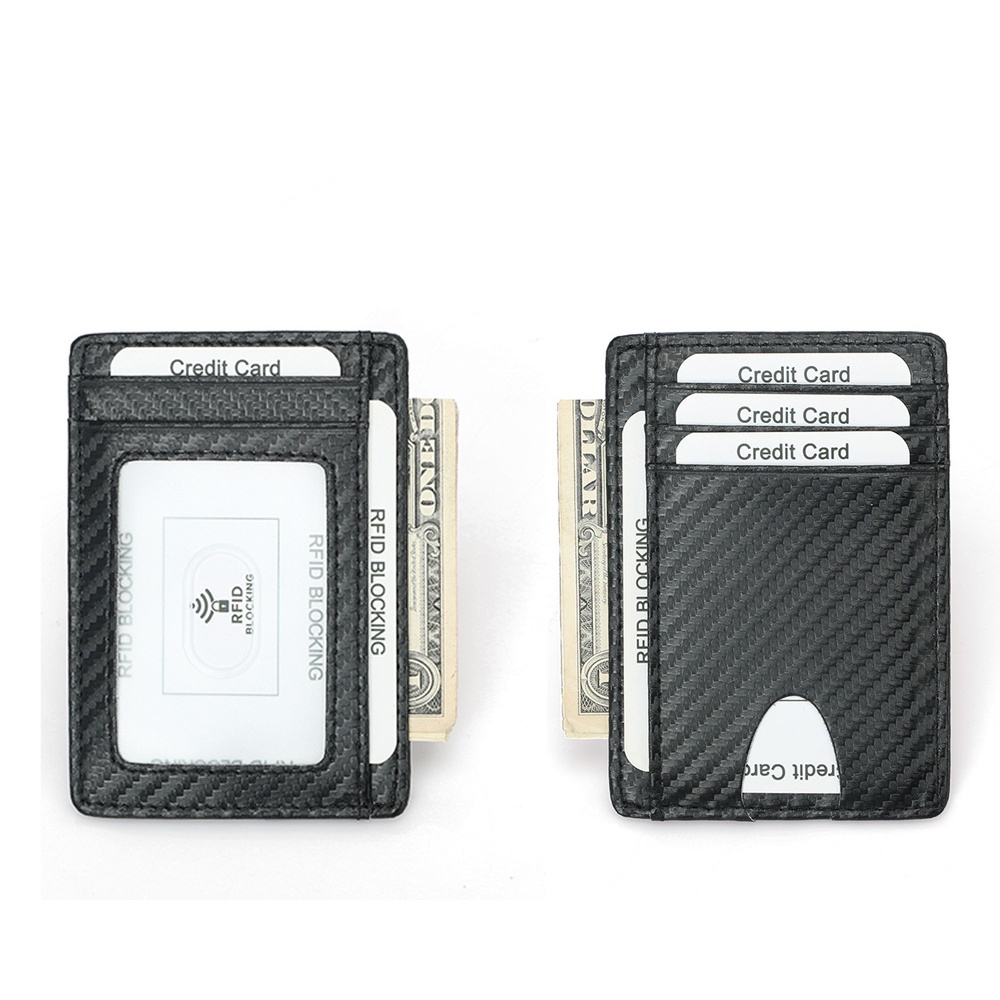 Ví Nam đựng thẻ dáng đứng, Bóp nam bằng sợi carbon thông minh chống RFID MSP đựng Name Card, CMND, GPLX tiện lợi