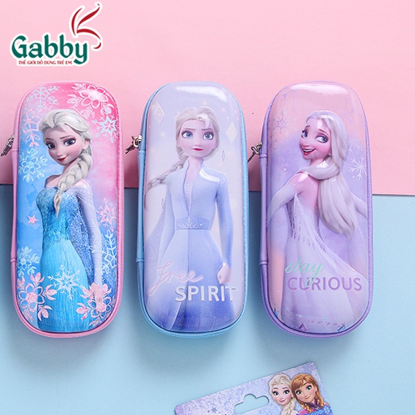 HỘP BÚT DÂY KÉO 3D DISNEY (ELSA/ IRON MAN/ CAPTAIN AMERICA/ SOFIA/ MINNIE)