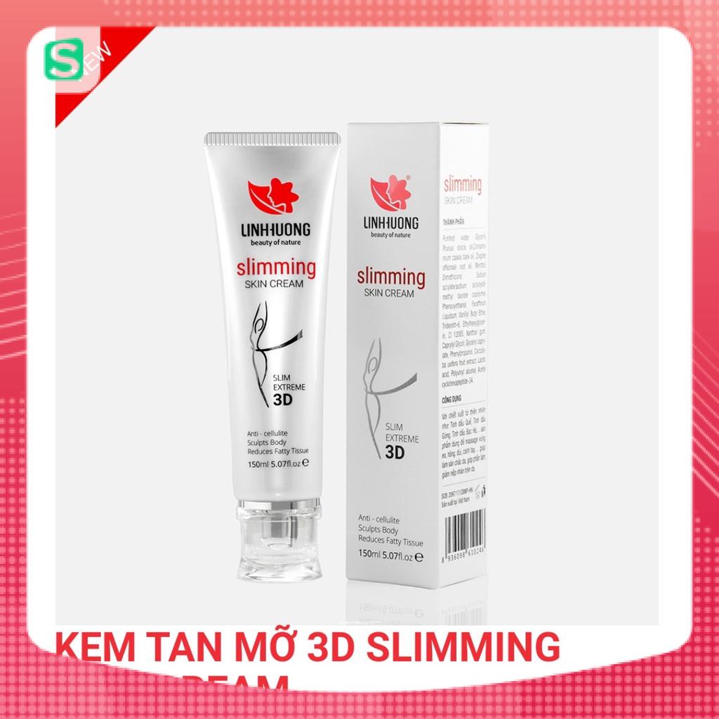 Kem Tan Mỡ 3D Slimming Skin Cream Linh Hương Chính Hãng Săn Chắc Giảm Nếp Nhăn Trên Da