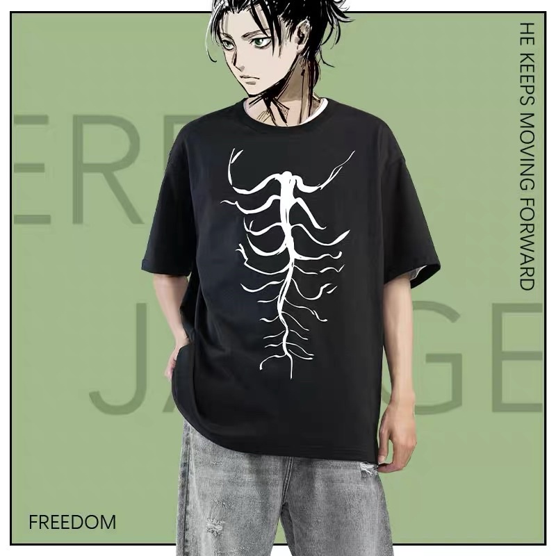 Áo thun AOT - Eren Yeager con rết thuỷ tổ