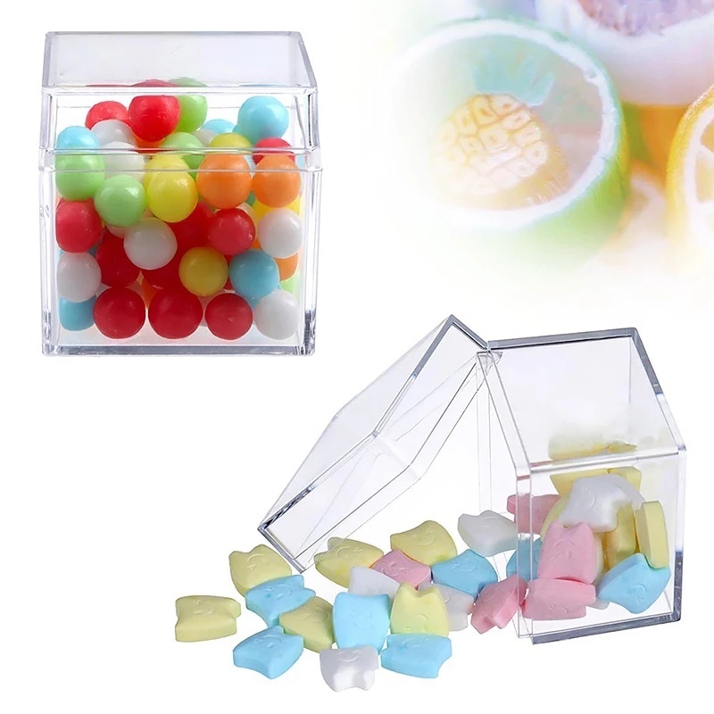 1 Hộp Nhựa Trong Suốt Đựng Trang Sức 5.5cm