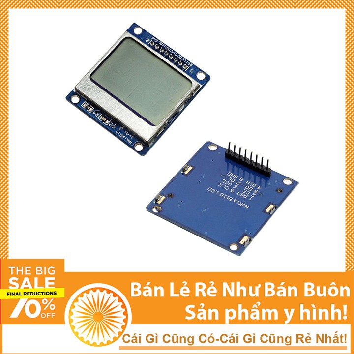 Màn Hình LCD5110 Nền Trắng Chữ Đen | WebRaoVat - webraovat.net.vn