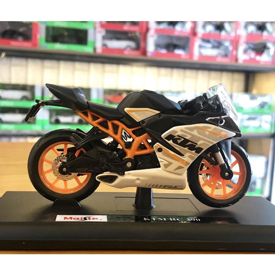 XE MÔ HÌNH - MOTO KTM RC 390 - MAISTO tỷ lệ 1:18