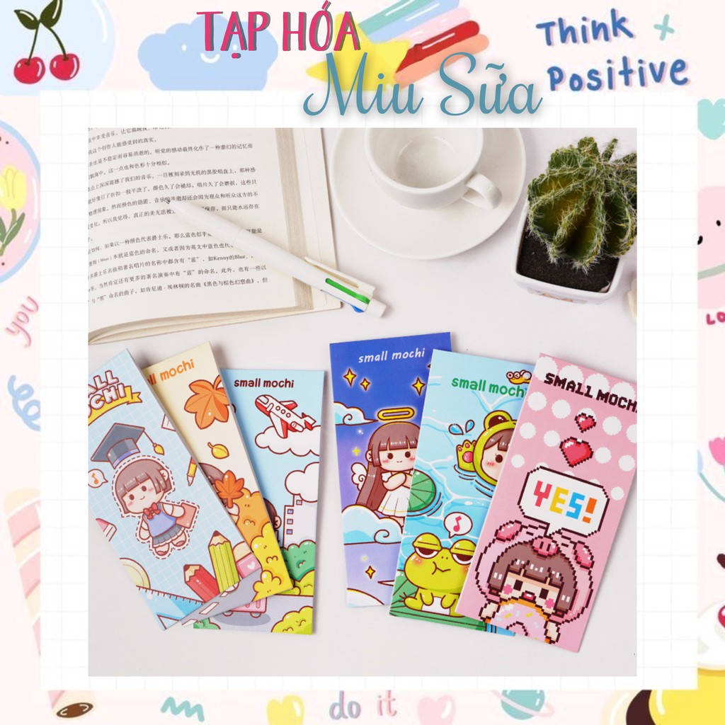 Set 6 tờ stickers dạng phong bao đẹp độc lạ - MiuSua