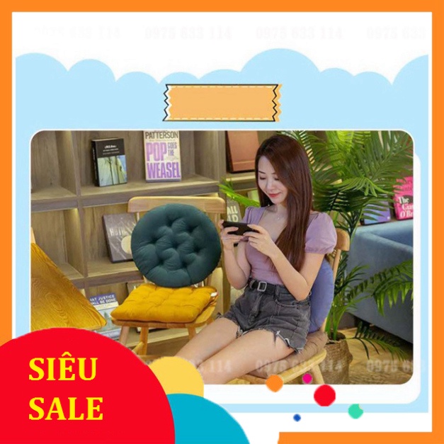 Đệm ngồi bệt ❤️FREESHIP❤️ Nệm tròn ngồi bàn thấp, bàn trà, ghế phòng khách, văn phòng cực êm