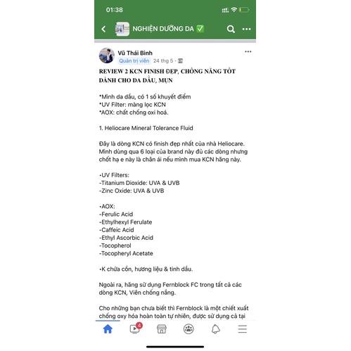 Kem chống năng Heliocare 360ºMineral Tolerance Fluid | BigBuy360 - bigbuy360.vn