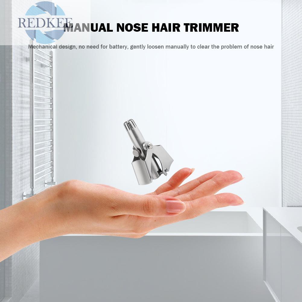 Dụng Cụ Tỉa Lông Mũi Thủ Công Bằng Thép Không Gỉ Tiện Lợi