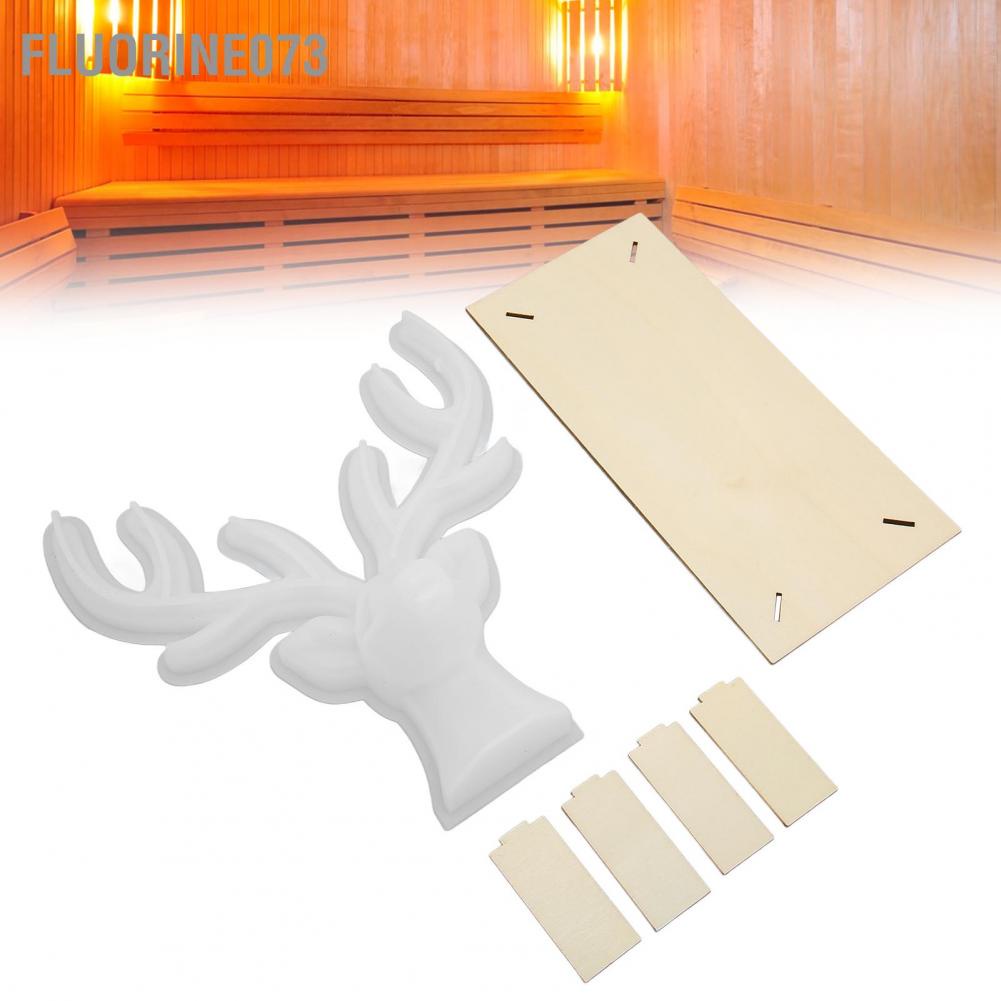 [Hàng mới về] Khuôn silicon hình con nai có thể tái sử dụng dùng đúc nhựa epoxy DIY có bảng dành cho thẩm mỹ viện