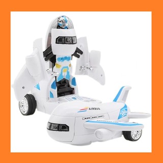 [ 20cm ] máy bay biến hình Robot 2 trong 1 - đồ chơi máy bay siêu nhân có nhạc và đèn