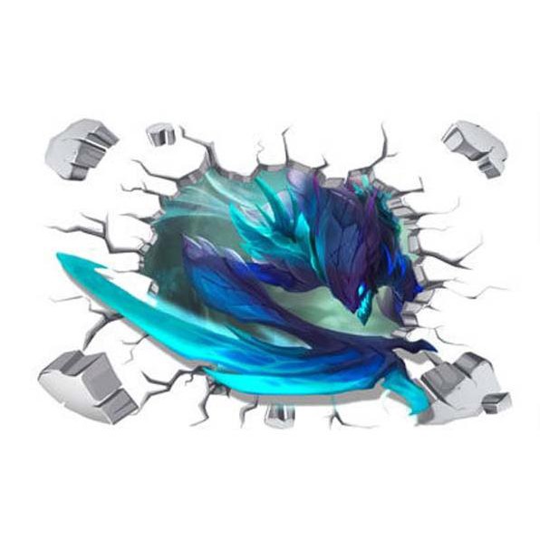 Decal lol Miếng dán Tường LOL - Liên minh huyền thoại Leesin , Jinx , Shaco , Anivia , Khazix , Ezreal