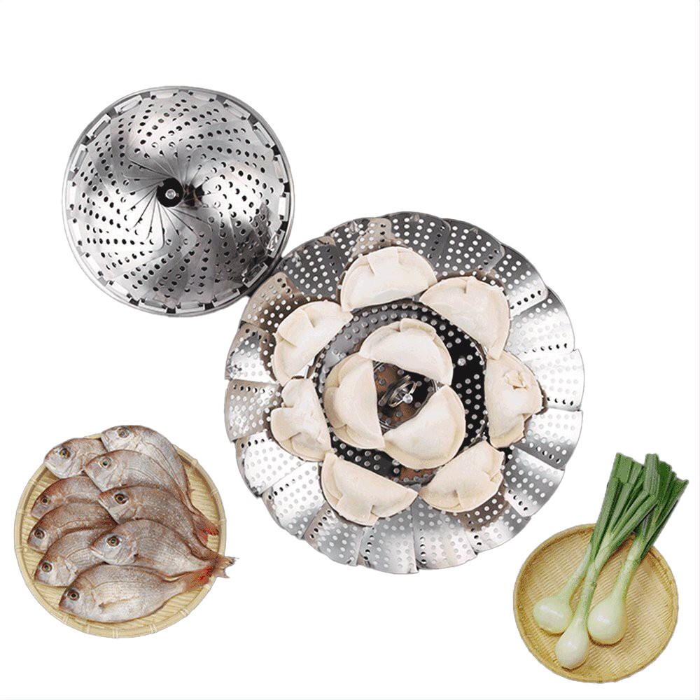 VỈ HẤP INOX CAO CẤP ❤️FREESHIP ❤️GẤP GỌN ĐA NĂNG TIỆN LỢI CHO NHÀ BẾP