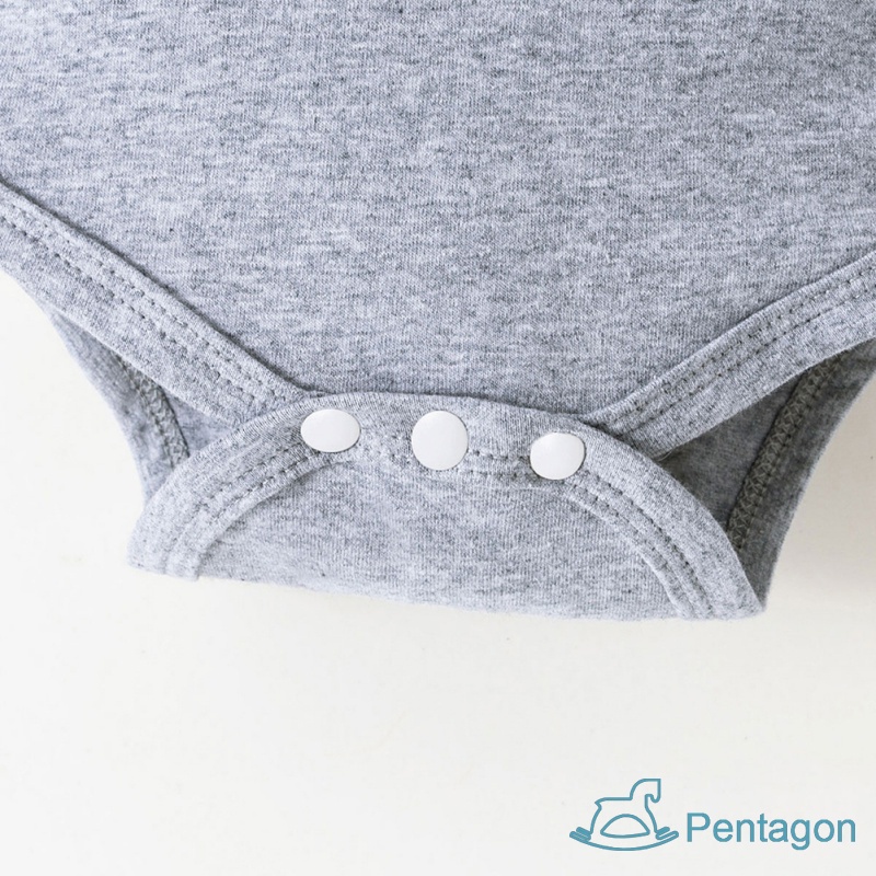 Bộ 3 Món Áo Liền Quần Tay Ngắn + Quần Short + Nón In Hình Voi Dễ Thương Cho Bé Sơ Sinh