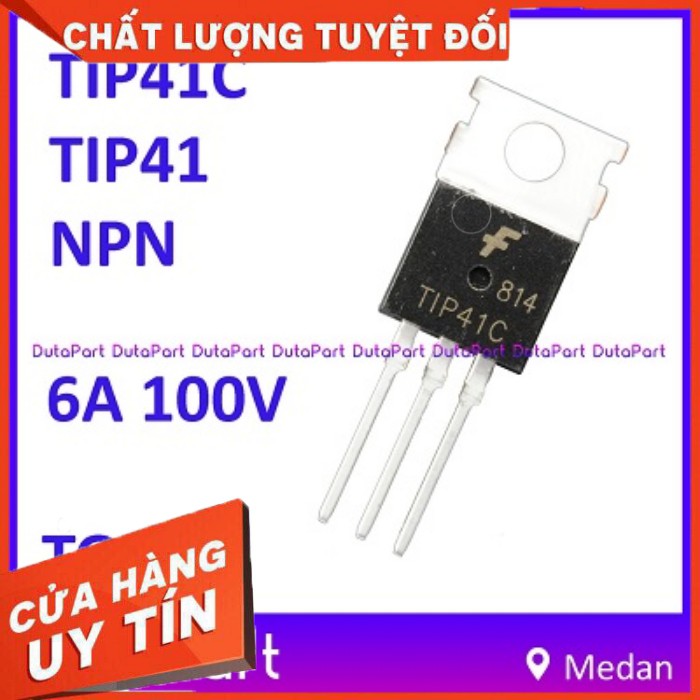 TIP41C TO220 TRANSISTOR NPN 6A 100V - Loại Tốt