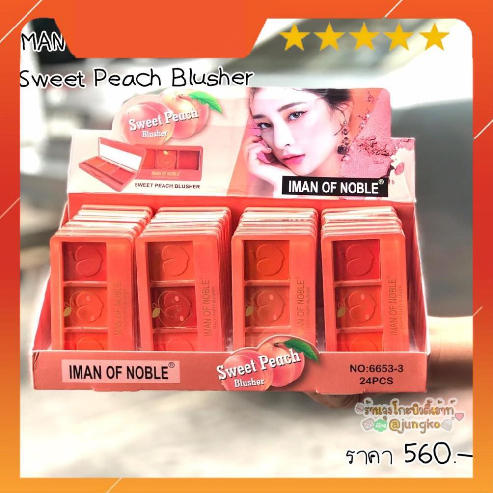 [FreeshipMax] Phấn má hồng IMAN OF NOBLE Sweet Peach 3 ô thái lan mới nhất