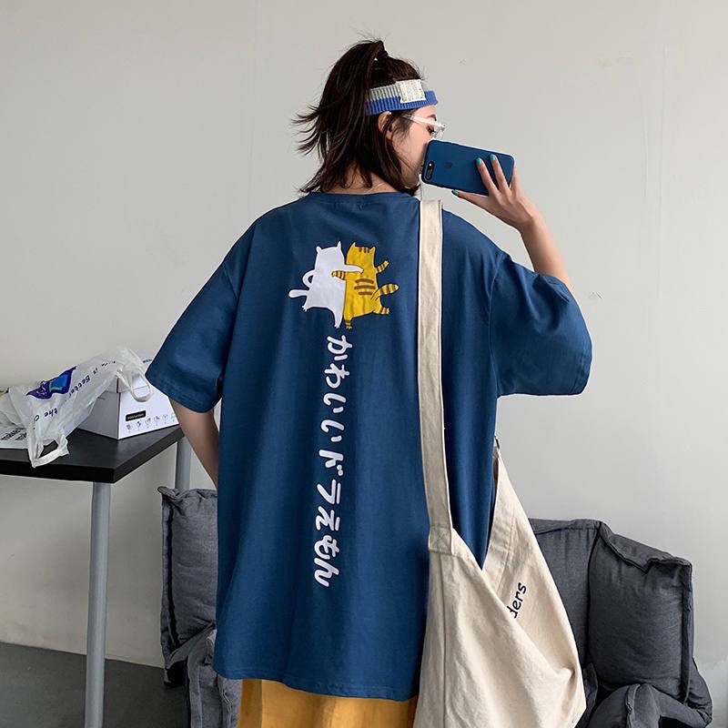 [Mã WASKT410K giảm 10K đơn 50K] [ PINK ] Áo thun tay lỡ 3 CON MÈO Unisex | BigBuy360 - bigbuy360.vn