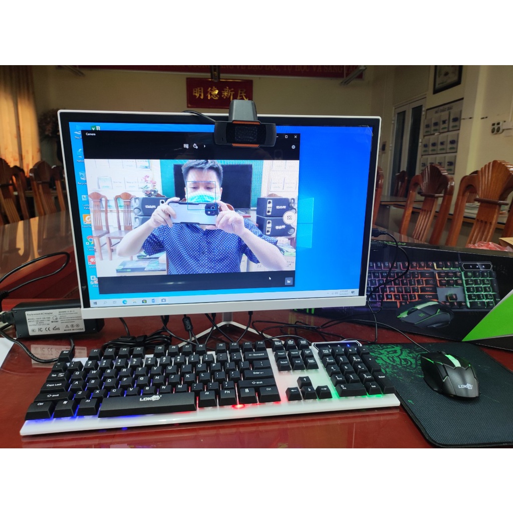 Trọn Bộ Máy Tính All In One Thế Hệ Mới Intel Core I5- I3 Ram 4G,SSD M2 128G,Tích hợp Webcam,Micro,Loa -Cài đặt sẵn win10 | BigBuy360 - bigbuy360.vn