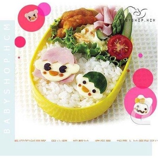 Bộ 3 khuôn bento cắt tạo hình khuôn mặt và tóc đáng yêu