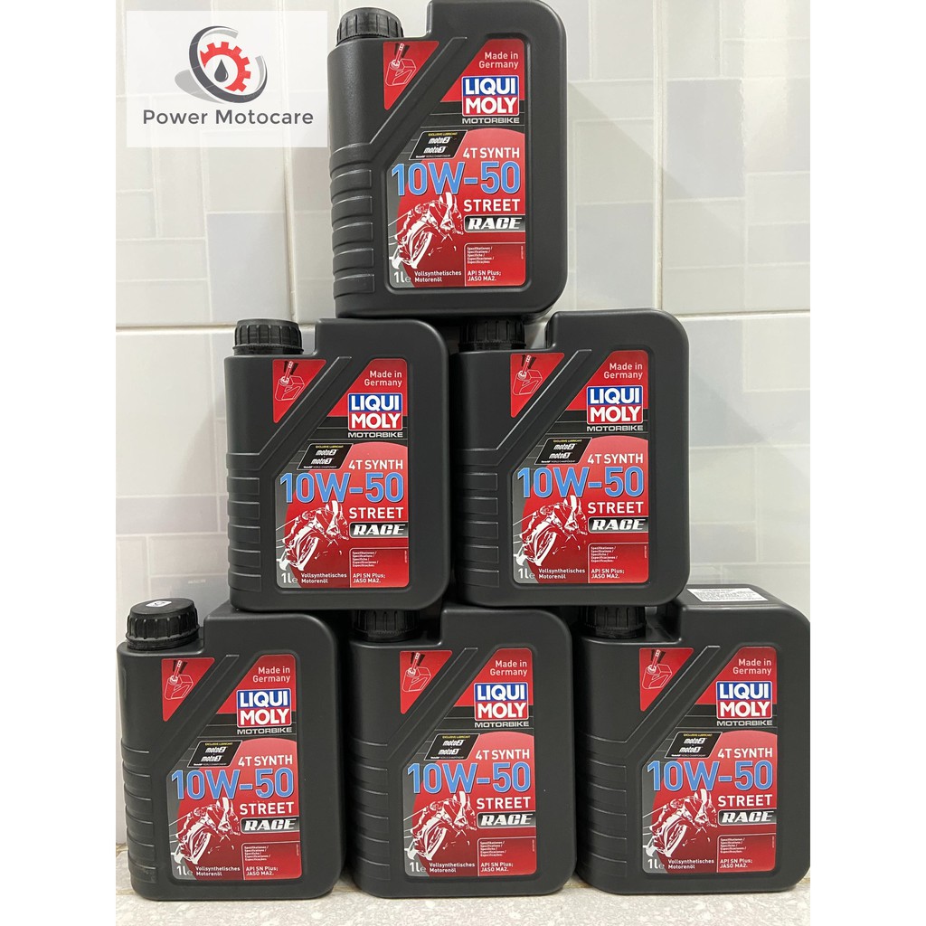 Nhớt Liqui Moly Motorbike 4T Synth 10W-50 Street Race