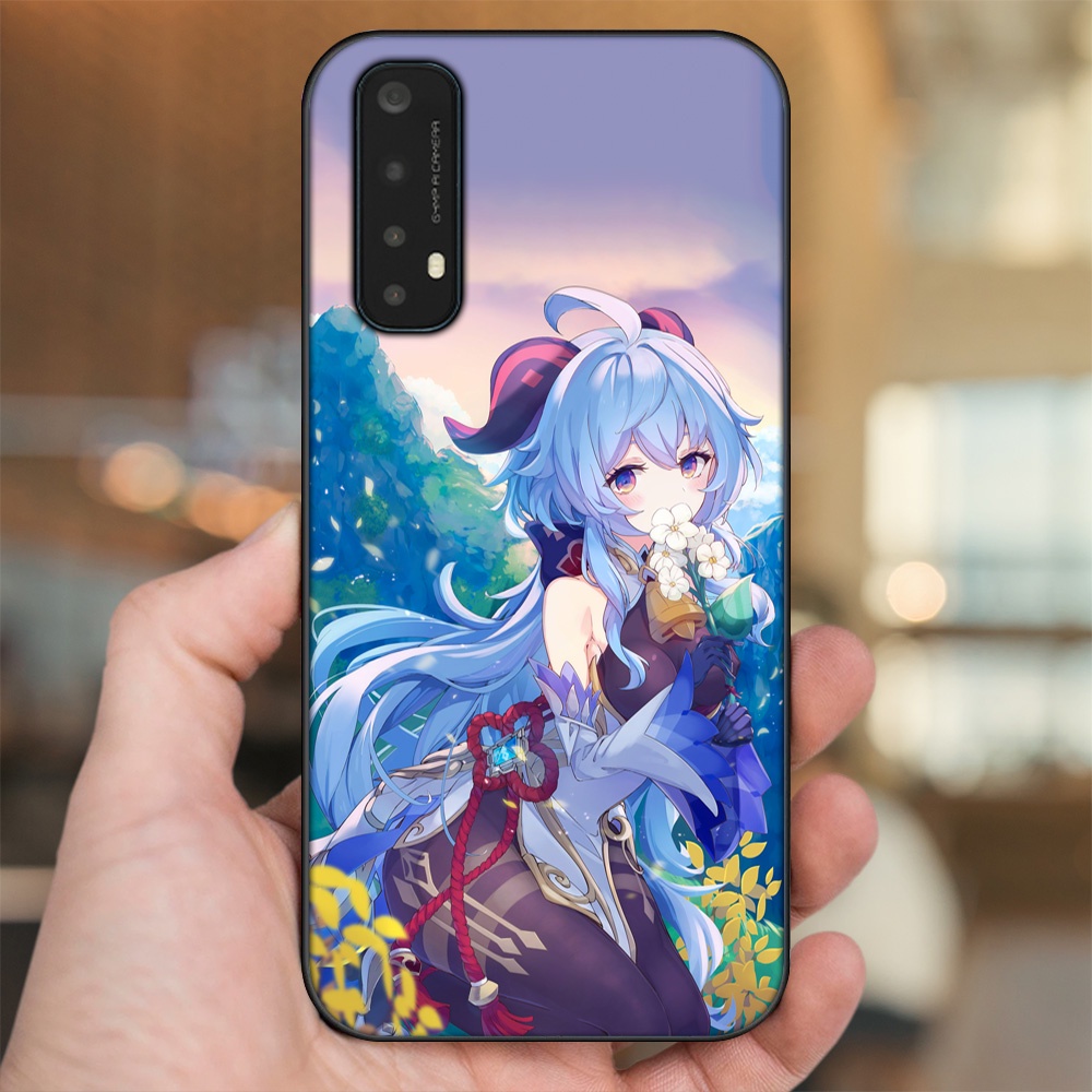 Ốp lưng Realme 7 viền đen in hình Ganyu Genshin Impact