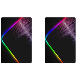 Large Colorful LED Lighting Keyboard Mat Gaming Mouse Pad For Computer