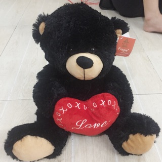 Gấu trái tim lông xù