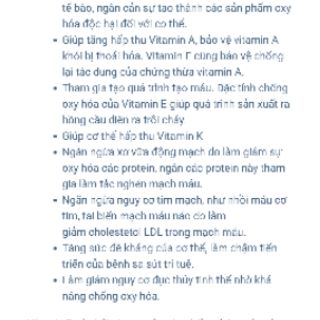 Viên uống Vitamin E