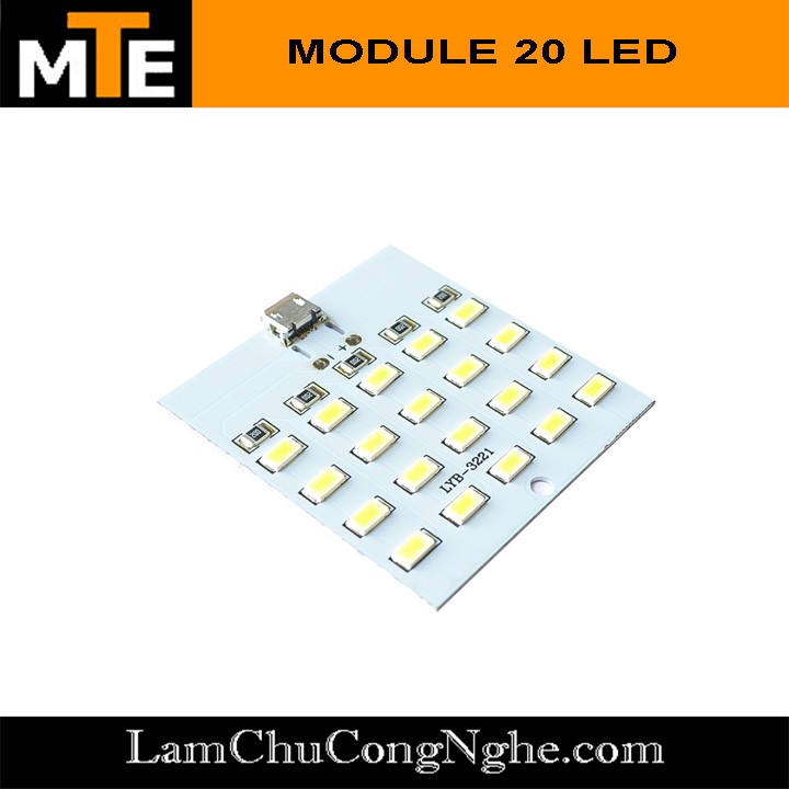 Module 20 bóng LED siêu sáng nguồn micro USB