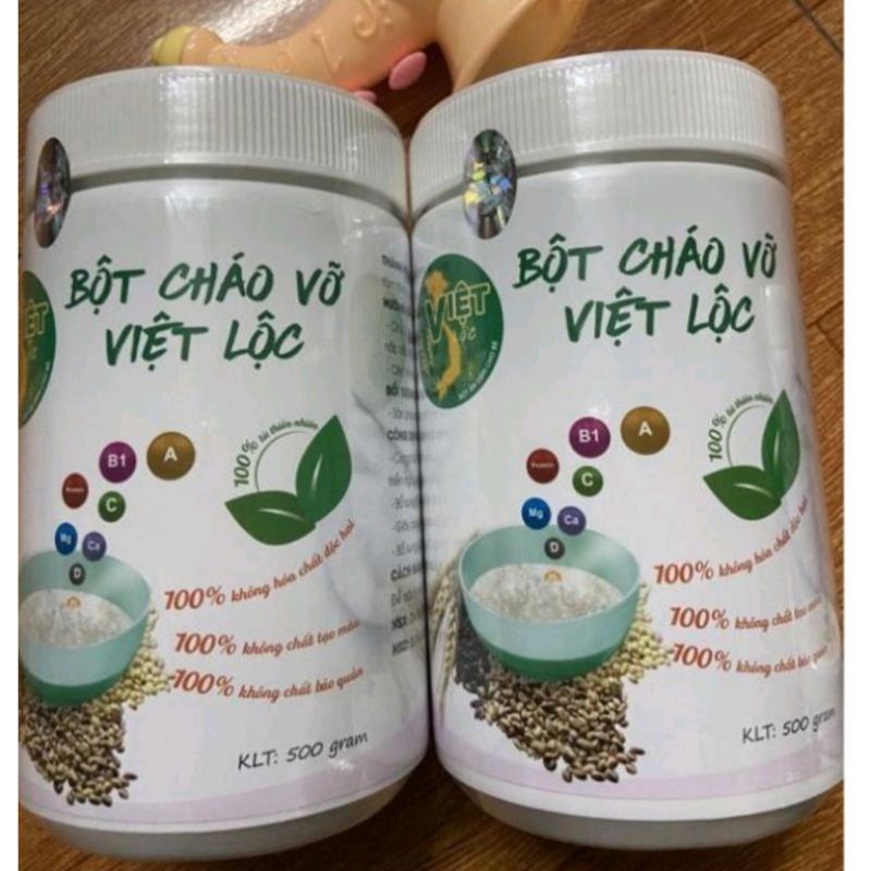 Cháo vỡ hạt Việt lộc  dinh dưỡng cho bé ăn dặm ,10 hạt dinh dưỡng cao cấp ,hộp 500gr