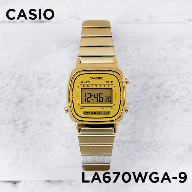 Đồng hồ nữ dây kim loại Casio Standard chính hãng Anh Khuê LA670WGA-9DF