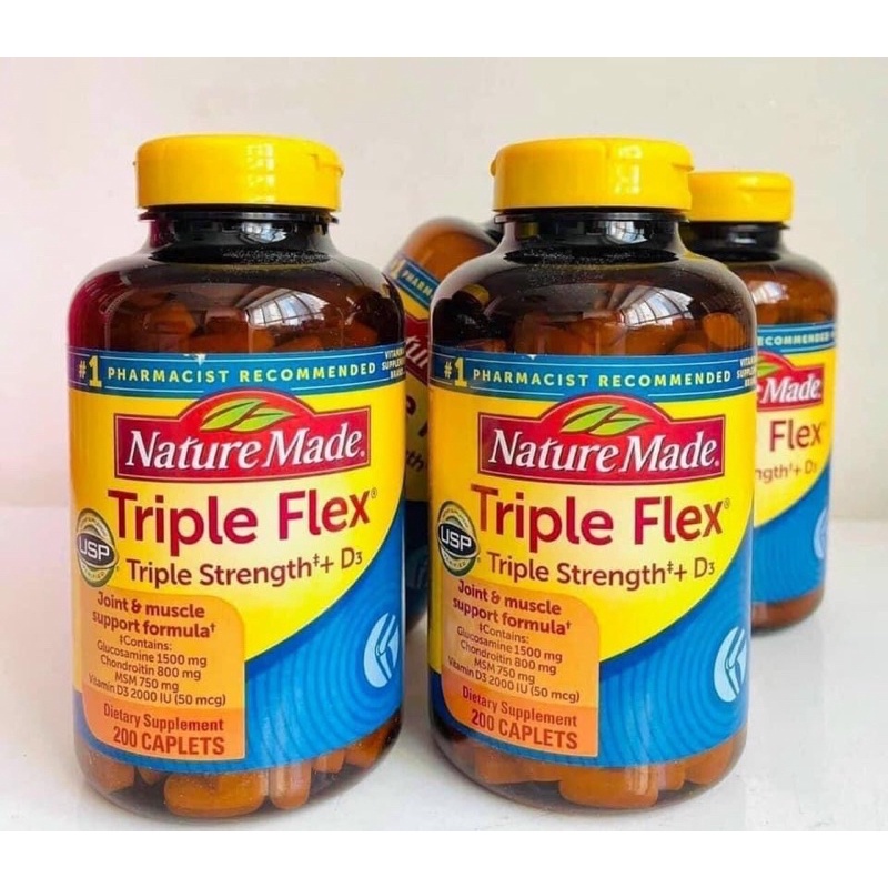[CHÍNH HÃNG] Viên uống Triple Flex Nature Made 200 viên