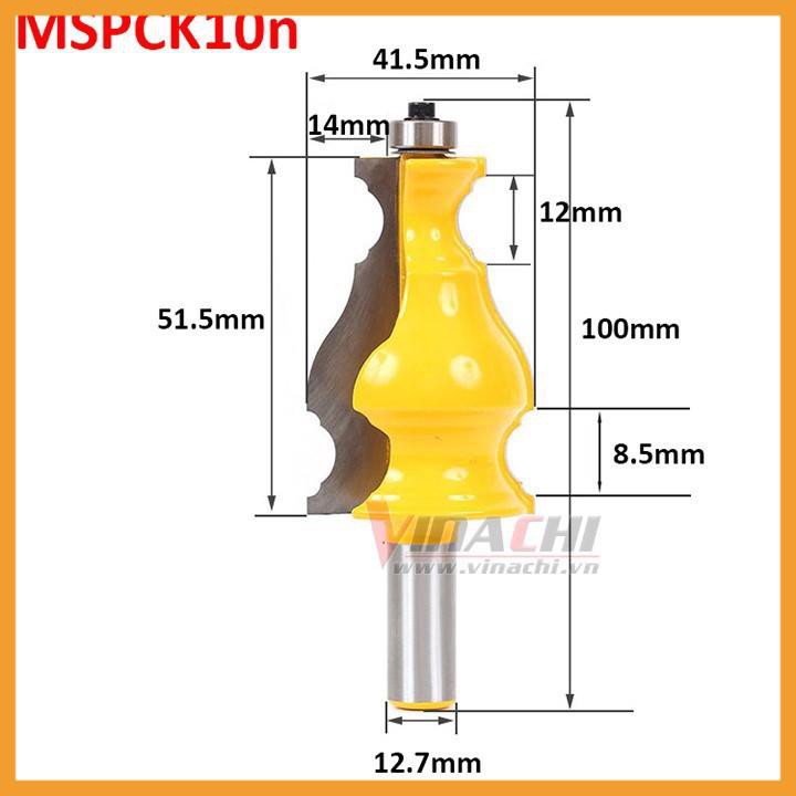 Mũi Soi Phào Chỉ Kiểu 10 - Mũi Soi Gỗ Tạo Chỉ Nổi Cửa Gỗ Cốt 12.7 chuyên dùng tạo đường con cho đồ gỗ trang trí...