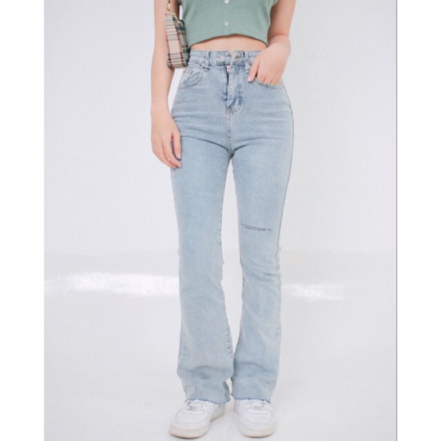Quần Jeans Micro-Flared