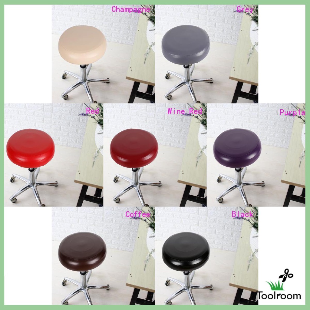 Vỏ Bọc Ghế Xoay Tròn Bằng PU Co Giãn Chống Nước Màu Be