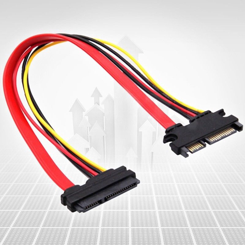 1 dây cáp mở rộng nguồn ATA SATA 3 zeqiong888 22 Pin 7 + 15