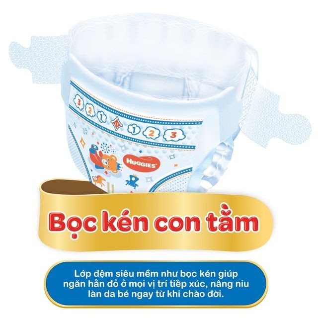 [CHÍNH HÃNG]Tã Dán Sơ Sinh Huggies NB36/NB74 36-74 miếng cho bé dưới 5kg từ 1 ngày tuổi