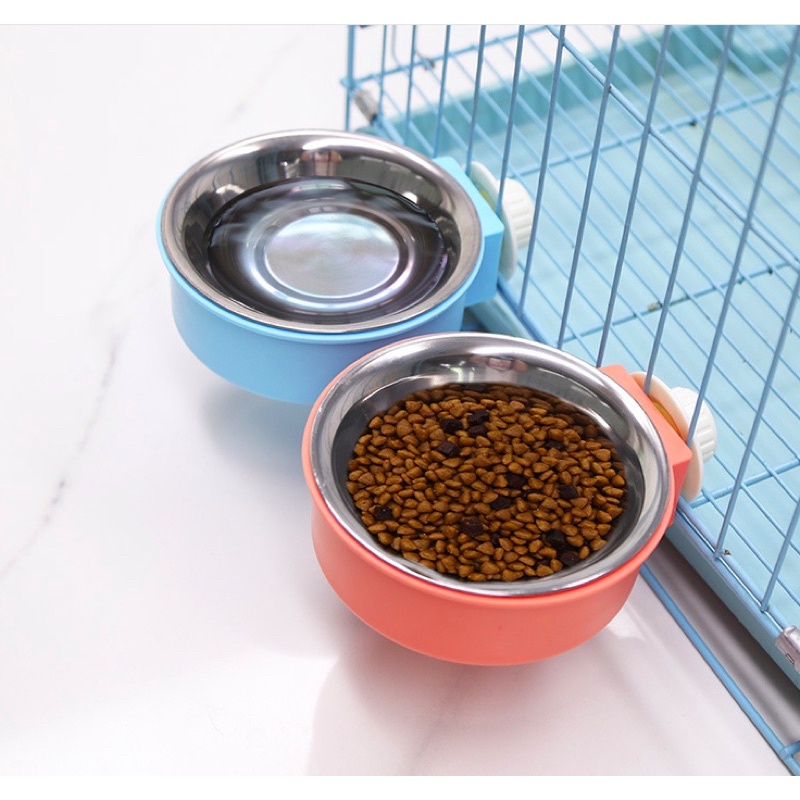 Bát đơn inox gắn chuồng