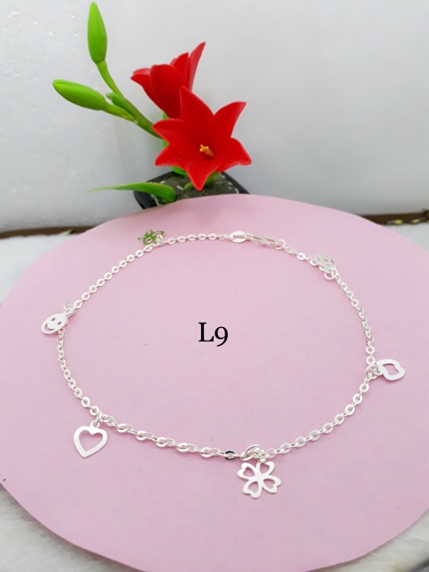 [ hải dương jewelry ] LẮC CHÂN NỮ BẠC TA CAO CẤP 925 - Ảnh chụp thật giá tại xưởng cam kết bạc chuẩn cho khách hàng